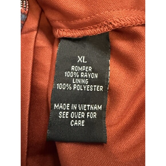 BCX Juniors Sedona Striped Romper Color Red Stripe Size XL Style 1134A67 - Picture 6 of 8